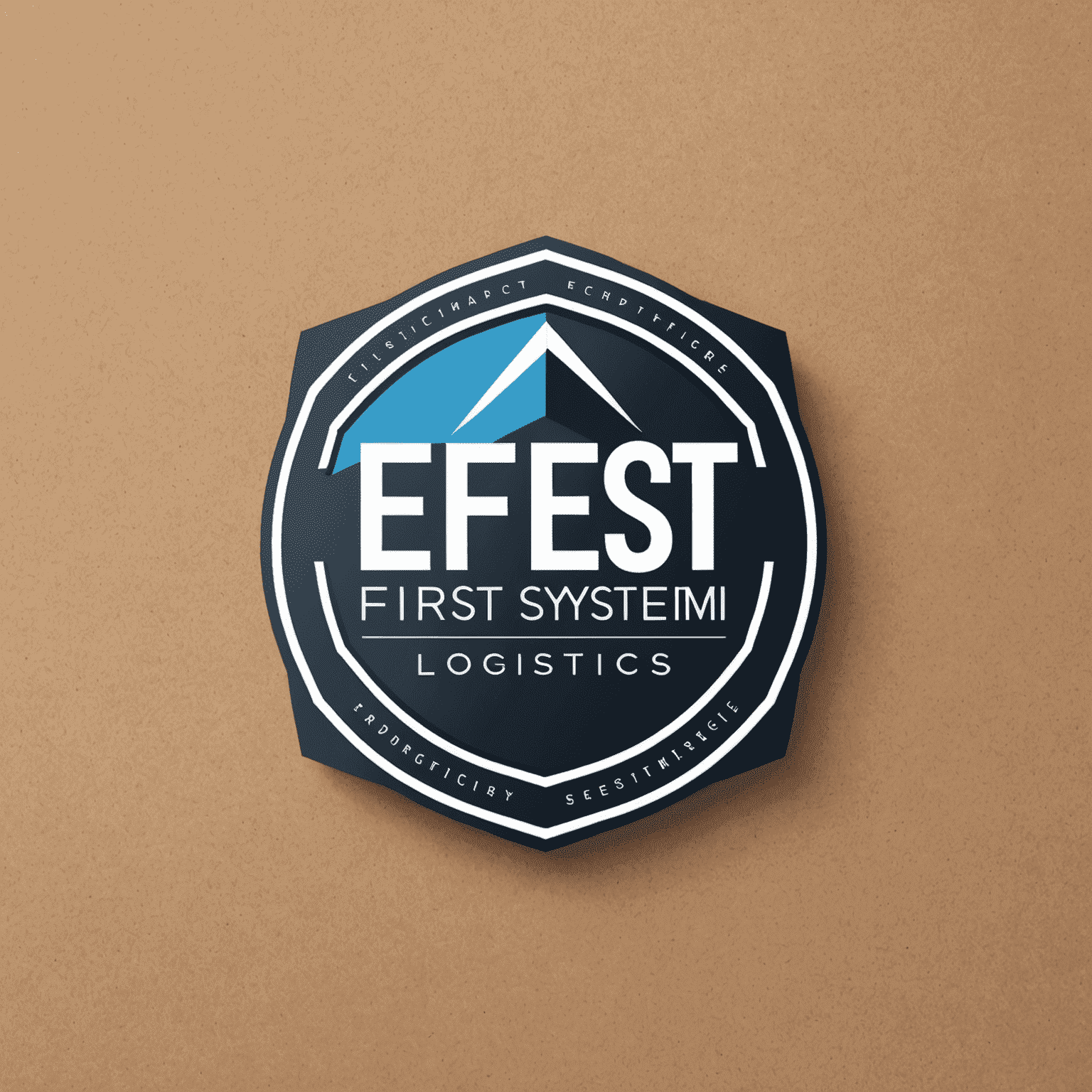 Efect First System Logistics logo featuring a sleek, modern design with sharp angles and bold typography