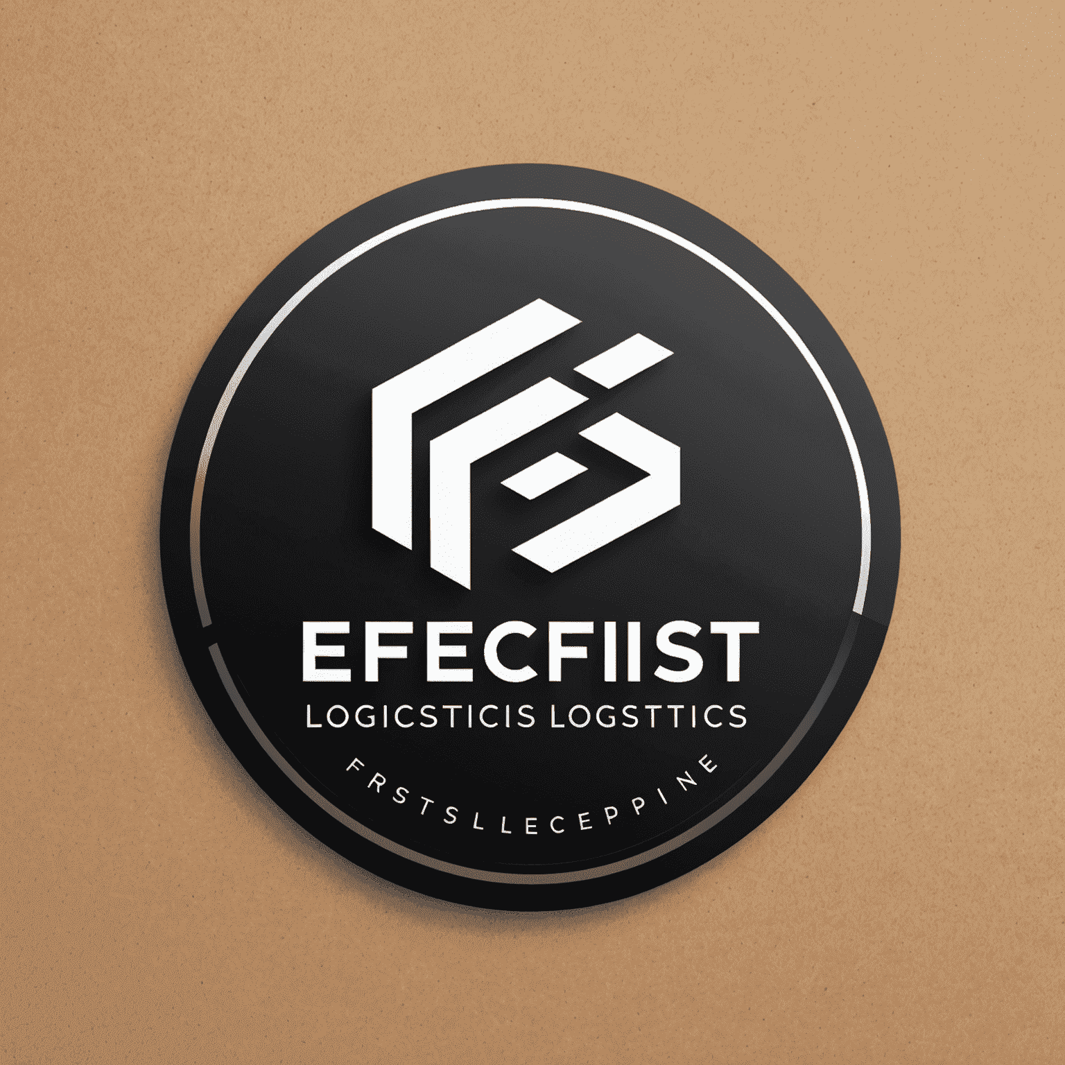 Efect First System Logistics logo featuring a sleek, modern design with sharp angles and bold typography