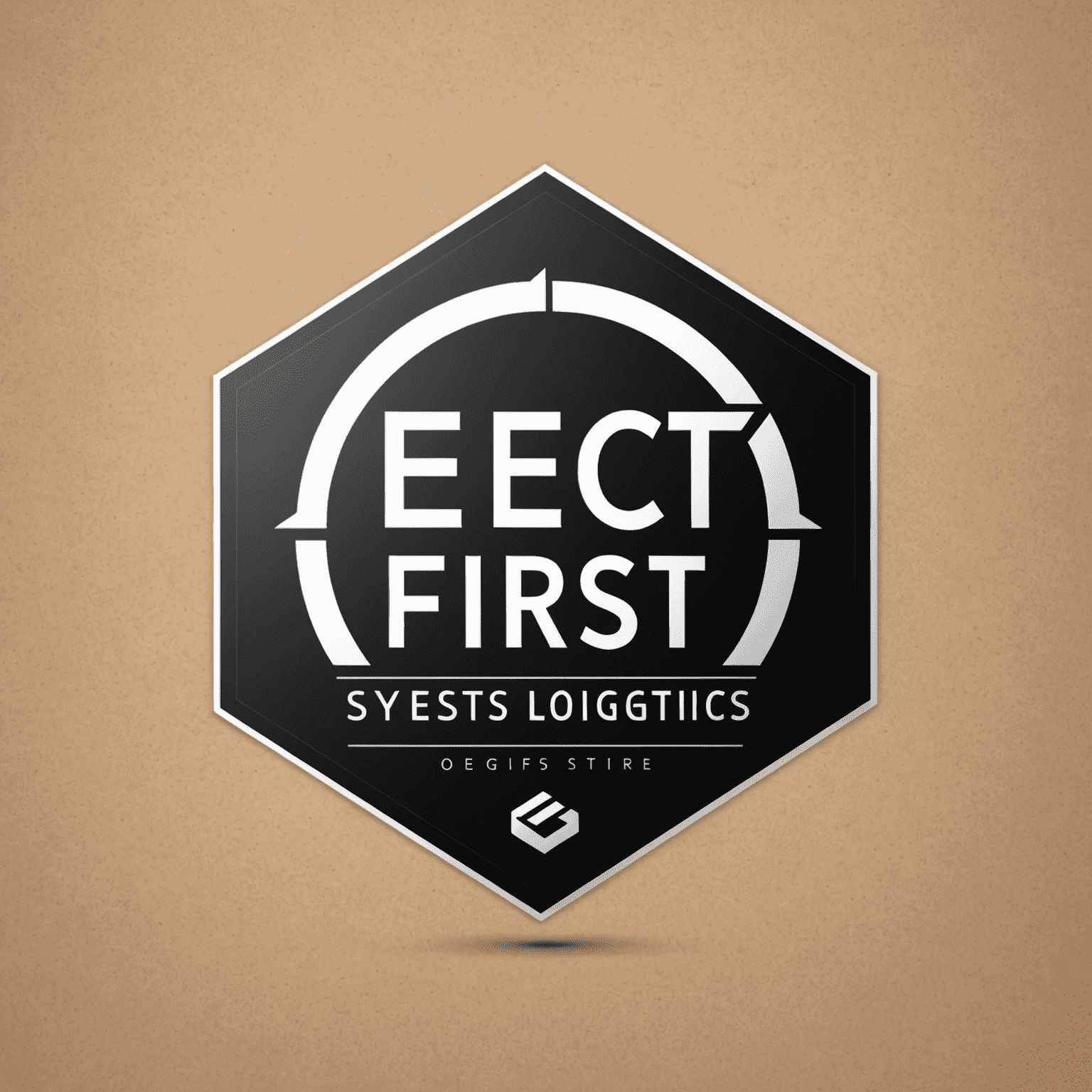 Efect First System Logistics logo featuring a sleek, modern design with sharp angles and bold typography