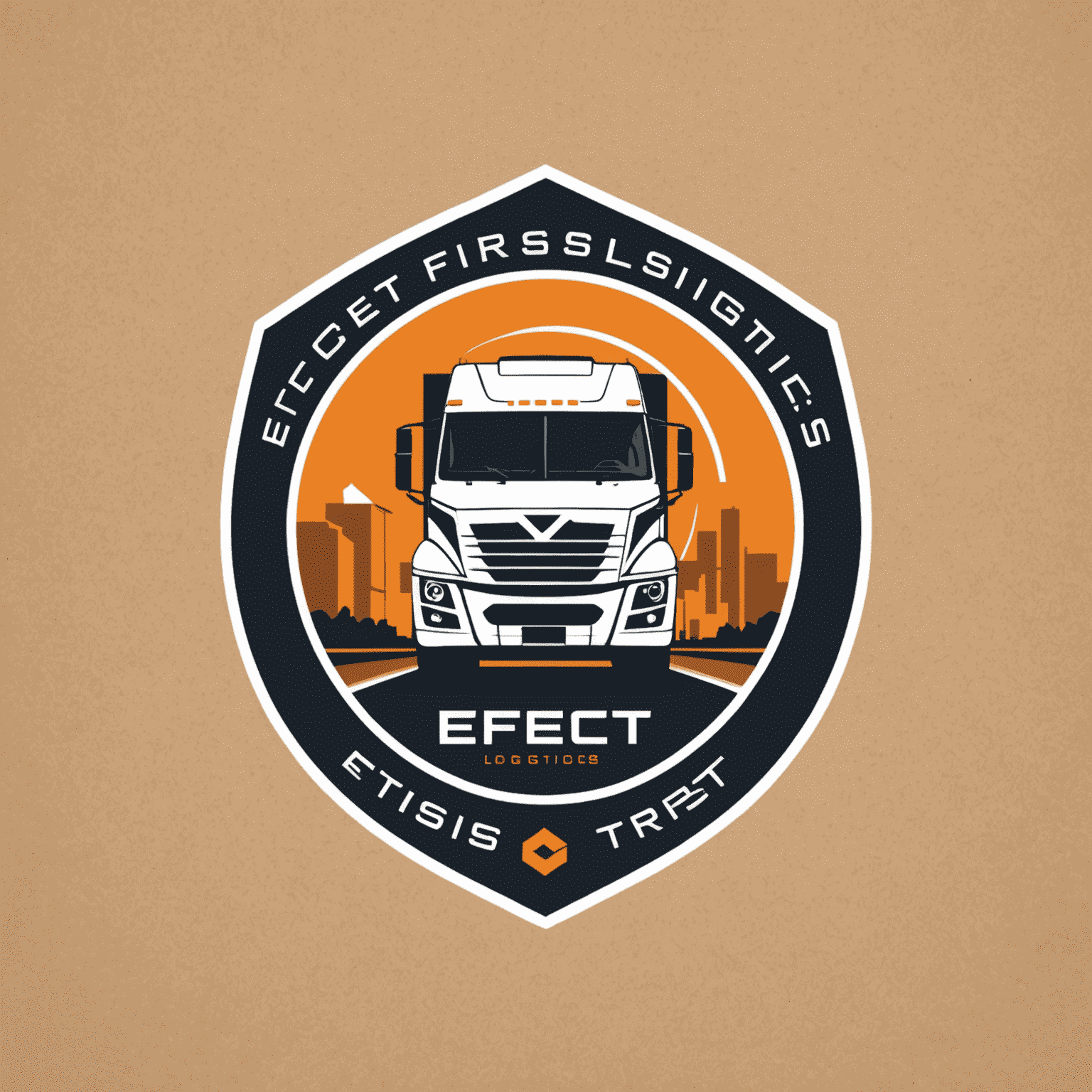Efect First System Logistics logo featuring a sleek, modern design with sharp angles and bold typography